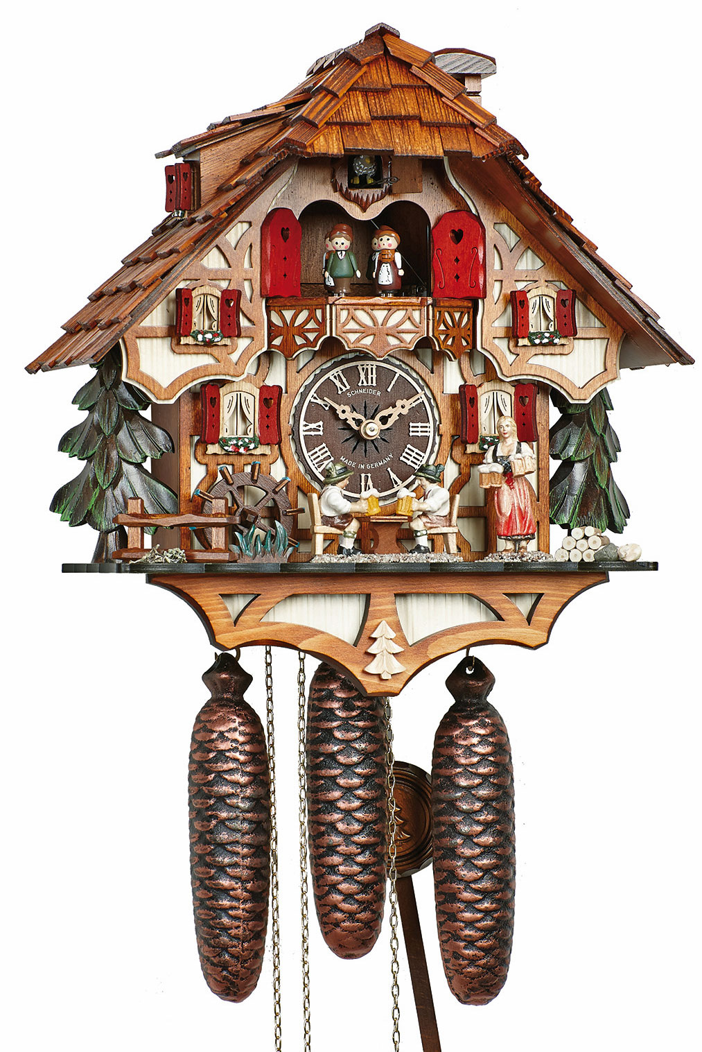 あやとりは、ドイツ黒い森地方の伝統的な機械式はと時計を専門に 