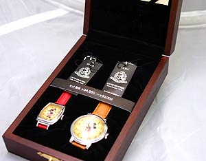 限定500個 限定品★ミッキーマウス ミニーマウス　ペア 腕時計 ミッキ－マウス 限定ウオッチ